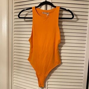 Zara Vibrant Orange Bodysuit